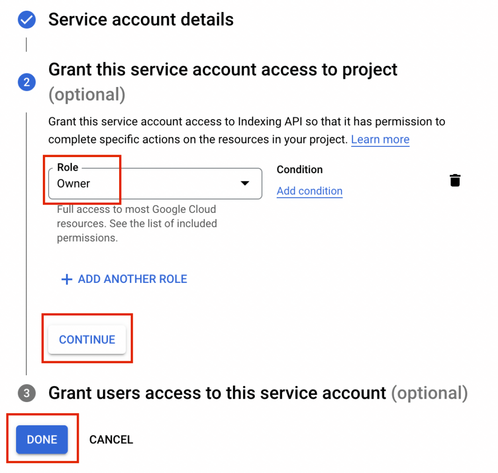 google-cloud-servis-hesabi-role