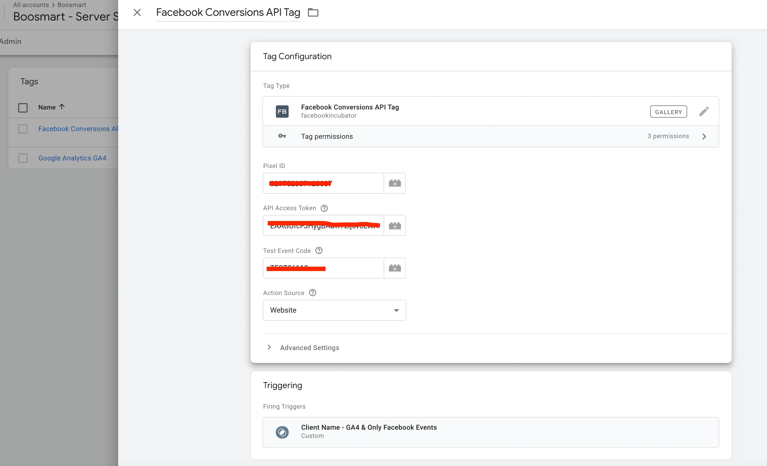 facebook conversion api tag kurulumu