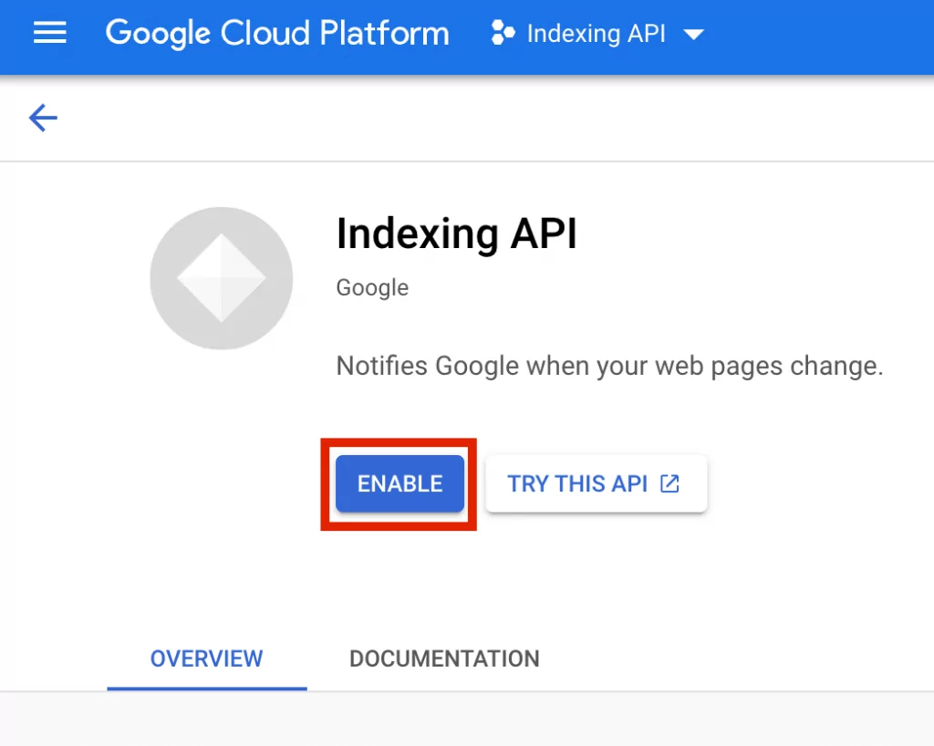 google-indexing-api-etkinlestirme