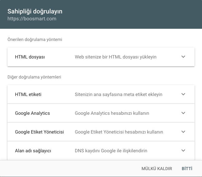 google-search-console-dogrulama-yontemleri